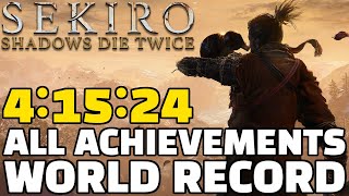 WORLD RECORD Sekiro All Achievements Speedrun in 41524 [upl. by Montague]