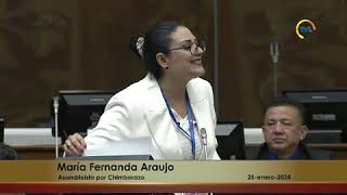 Asambleísta María Fernanda Araujo  Sesión 892 [upl. by Godbeare]