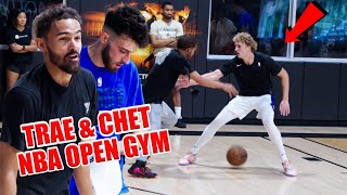 Trae Young Chet amp Moses Moody Go Crazy in NBA OPEN GYM [upl. by Enitsirhc72]