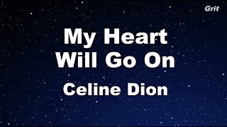 My Heart Will Go On  Celine Dion Karaoke【With Guide Melody】 [upl. by Lander]