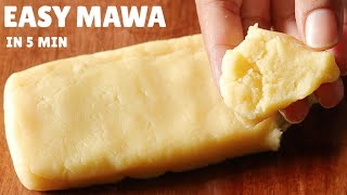 Instant Khoya Recipe  How to Make Khoya or Mawa in 5 Minutes Hindi [upl. by Xena]