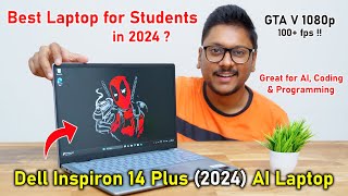 Best AI Laptop for Students🤔 Dell Inspiron 14 Plus 2024 Review [upl. by Atinnod]