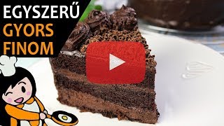 Csokoládétorta Csokitorta  Recept Videók [upl. by Euqirrne318]