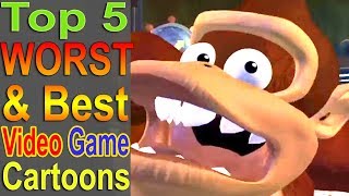 Top 5 Worst amp Best Video Game Cartoons [upl. by Nahs]