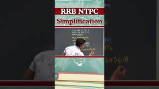 RRB NTPC  Simplification  Short Trickrrbntpcrrbntpcmathssimplificationshorttrickibtgurugram [upl. by Dogs448]