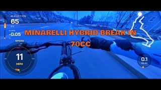 Engine Break In  70cc Iron Minarelli Hybrid [upl. by Nylegna]