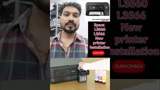 Epson L3560 L3566 installation Red lights ink Levels Reset button printersupportsoftware viral [upl. by Gardiner]