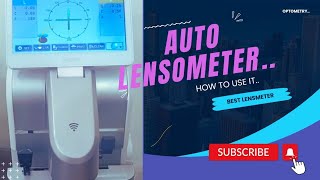 Automated lensmeter  How to use lensmeter  how to gain optical center marks on lensometer [upl. by Neryt]