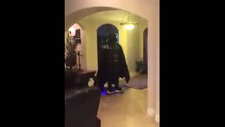 Darth Vader Falls off minisegway VINE rideable [upl. by Odlanra]