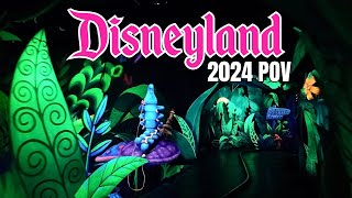 Alice in Wonderland Ride 2024  Disneyland Park California 4K Lowlight POV [upl. by Lectra]