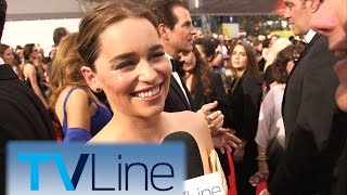 Emilia Clarke quotGame of Thronesquot Interview at Emmys 2016  TVLine [upl. by Muller30]