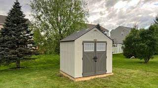 My Suncast 8 x 7 ft Tremont Gable Resin Storage Shed is Built [upl. by Colpin689]