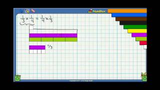 Cuisenaire Rods Multiplying Fractions Example [upl. by Okiek562]