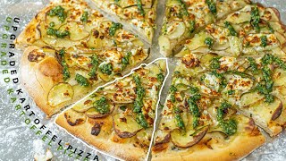 Kartoffel feta amp pesto pizza  Vegetarisk  Jacob Jørgsholm [upl. by Whitcomb]