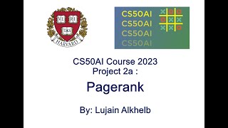 PageRank  CS50AI PageRank Algorithm Project Demo [upl. by Worth]