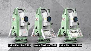 Leica Flexline TS03 TS07 TS10 Total Station [upl. by Suoicerp]