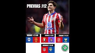 Previas de la Jornada 12 de La Liga EA Sports [upl. by Dov24]