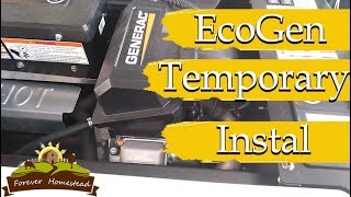 Generac Ecogen 15kW Temporary Install Winter battery bank charging S03E05 [upl. by Nagaer]