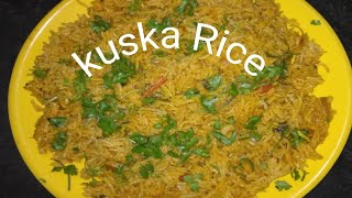 Kuska Recipeplain kuskaplain BiryaniEasy lunch box Recipe [upl. by Nelag79]