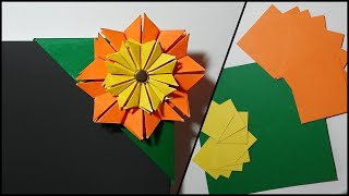 Segnalibro origami fiore  semplicissimo [upl. by Akoek625]