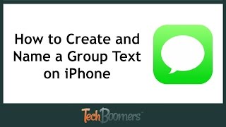 How to Create and Name a Group Text on iPhone [upl. by Orvah]