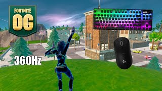 SteelSeries Apex Pro TKL Satisfying Gameplay 😴 Fortnite OG Ranked Reload 360 FPS 4K [upl. by Ackley]