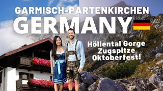 Germany’s GarmischPartenkirchen 🇩🇪🥨  Gorge hikes Zugspitze amp Oktoberfest Travel Vlog [upl. by Ryley]