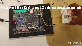 DrivingAccelerometer sensor httpsgithubcomdieudokas13AlteraDE1SoCAccelerometerSensor [upl. by Edris]