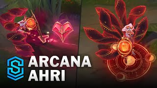 Arcana Ahri Skin Spotlight  PreRelease  League of Legends [upl. by Monney]