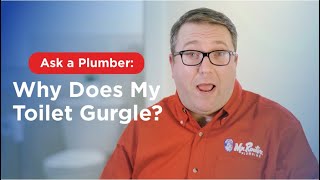 Why Does My Toilet Gurgle After I Flush  Ask a Plumber by Mr Rooter Plumbing [upl. by Barn]