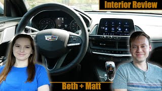 2020 Cadillac CT4V Interior Review Beth  Matt [upl. by Nariko]