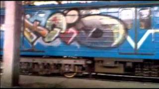 Graffiti on Yerevan Underground Train [upl. by Evaleen]