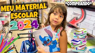 COMPREI MEU MATERIAL ESCOLAR TODO DO STITCH  voltas às aulas 2024 [upl. by Hearn130]