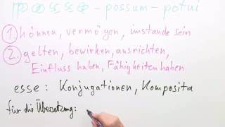 Das Verb quotpossequot  Latein  Grammatik [upl. by Luhem728]