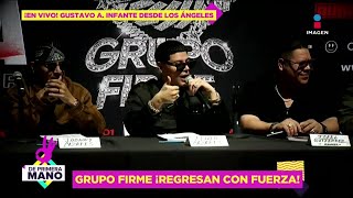 En vivo DETALLES sobre el regreso de Grupo Firme a los escenarios Gustavo Adolfo desde Las Vegas [upl. by Burgess]