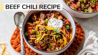 CHILI RECIPE  how to make beef chili [upl. by Pulcheria]