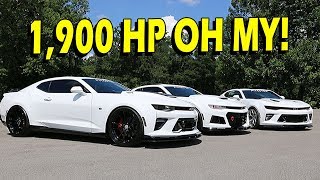 Three Summit White Camaro SS’s with 1900 RWHP CamaroFest 7 [upl. by Nitsrik716]