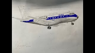 VFW Fokker 614  Timelapse Drawing [upl. by Accisej212]