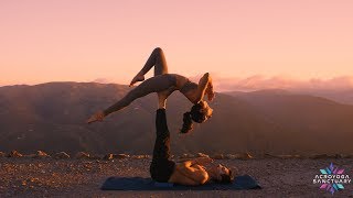 Sunset Acroyoga Flow for Beginners [upl. by Naibaf]