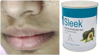 Upper Lips Hair Removal Step by Step using Brazilian Wax  wax se Kaise Kare Upper Lips [upl. by Bortz684]