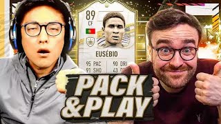 I packed Eusebio FIFA 21 Pack and play with AJ3 ft Itani watch til the end [upl. by Rakia714]