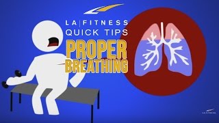 What is the proper breathing technique while weight lifting  Quick Tips  LA Fitness [upl. by Litt]