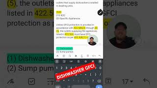 Dishwasher GFCI NEC 2108D 2017 2020 2023 [upl. by Bautram]