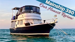 Mainship 390 Our HONEST REVIEW 🤓 a liveaboard vessel [upl. by Shelman582]