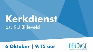 Kerkdienst 6 Oktober  De Christelijke Gereformeerde Kerk Dokkum [upl. by Waxler]