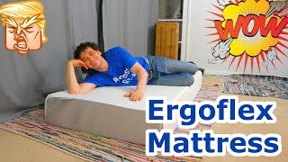 Ergoflex 5g memory foam mattress review  online bed in a box [upl. by Winser622]