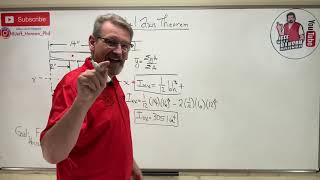 Statics Lesson 68  Parallel Axis Theorem Area Moment of Inertia [upl. by Vasilek]