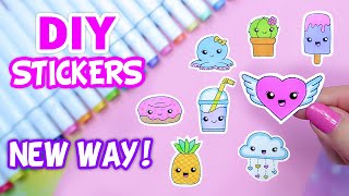 How to Make Stickers DIY paper Stickers  Handmade Stickers  Homemade Stickers [upl. by Tess217]