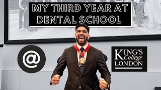 MY THIRD YEAR OF DENTAL SCHOOL AT KINGS COLLEGE LONDON [upl. by Reifinnej]