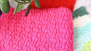 Brioche Stitch  Knitting or Brioche  The simple and easy way to knit brioche stitch  Cool stitch [upl. by Loos831]